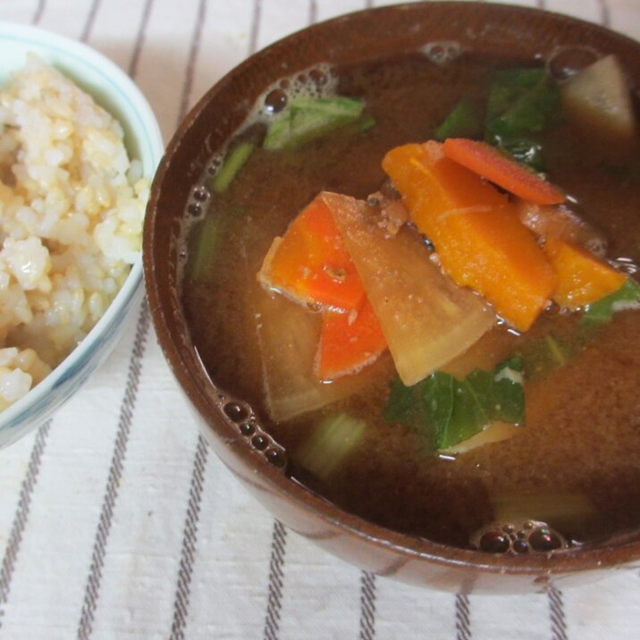 大根とかぼちゃのお味噌汁